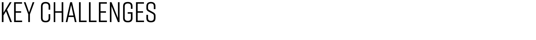 key challenges