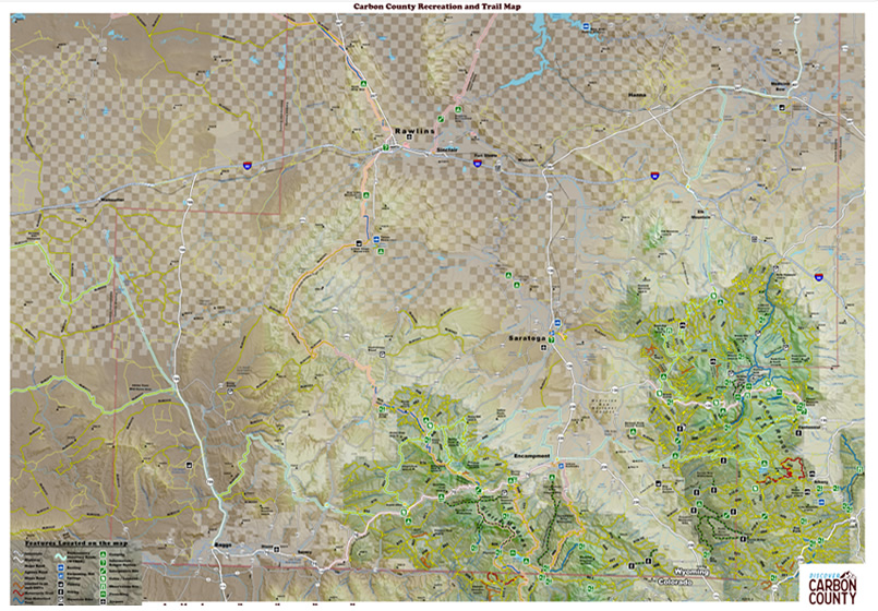 carbon county map south